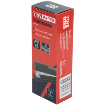 GRAMPEADOR METAL 50 FLS PRETO YINS PAPER