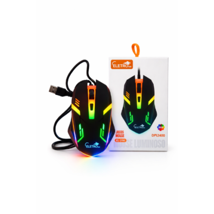 MOUSE USB LUZ RGB DPI2400