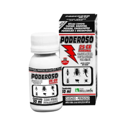*INSETIC PODEROSO 25CE FIPRONIL 30ML KELLDRIN(E) -  REF 198