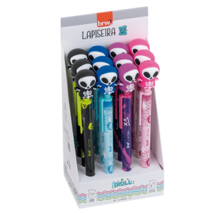 LAPISEIRA PLÁSTICA DIVERTIDA 0,7MM - SKULL