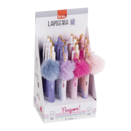 LAPISEIRA PLÁSTICA DIVERTIDA 0,7MM - POMPOM