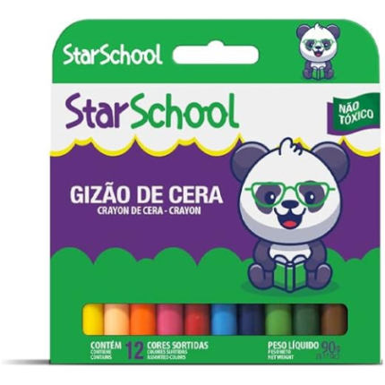 STARSCHOOL GIZAO DE CERA 6X12 CORES