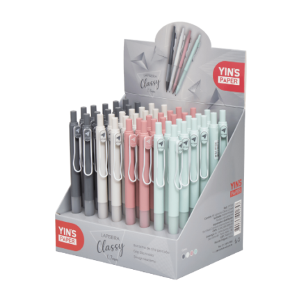 LAPISEIRA CLASSY 0.7MM COM BORRACHA UNID SORTIDA YINS PAPER