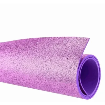 EVA LILAS 40X60 C/GLITTER FOLHA 1.5 MM YINS PAPER