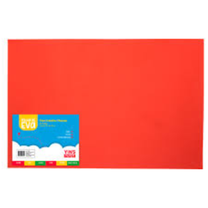 EVA VERMELHO CLARO 40X48 FOLHA 1.5 MM UN YINS PAPER