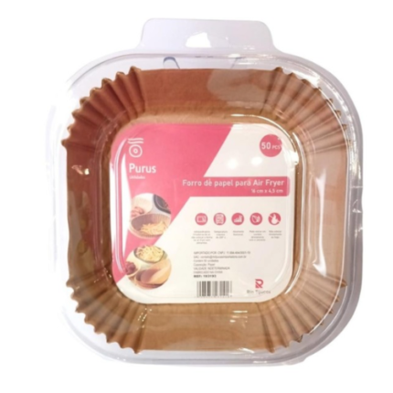 FORMA DE PAPEL PARA FRITADEIRA C/ 50 UNIDADES 16X4,5CM