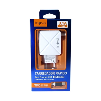 CARREGADOR TPC E IOS 3.1A KD-557A CA32-3