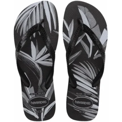 HAVAIANAS MASC ALOHA PTO/CINZA 43/4 1UN