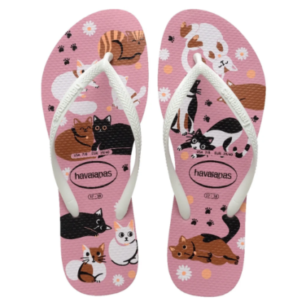 HAVAIANAS FEM SLIM PETS RS CHIFFON 39/0 1UN