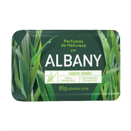 SABONETE ALBANY PERFUME DA NATUREZA CAPIM LIMAO  VERDE ESC.