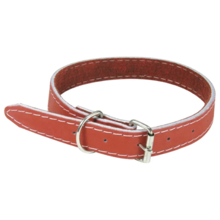 COLEIRA COURO P/CAES FORR EVA 02