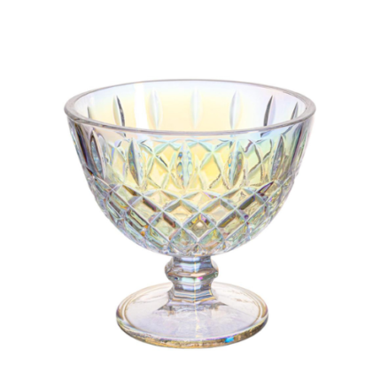 JG TACAS DE VIDRO P/ SOBREMESA GRANADA FURTA-COR 300ML C/ 06 PCS