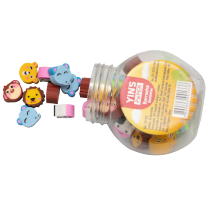 BORRACHA BICHINHOS MINI POTE UN SORTIDO YINS PAPER