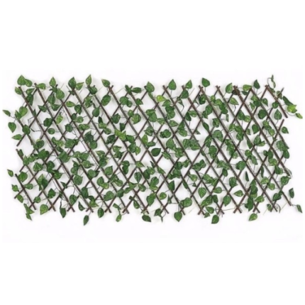TRELICA EM MADEIRA COM FOLHAS 70 CM X 2 M - TTD