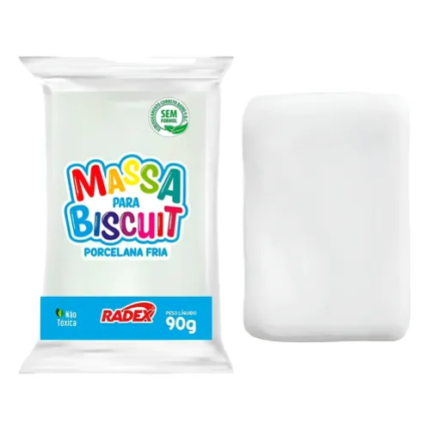 MASSA P/ BISCUIT RADEX 90G BRANCA