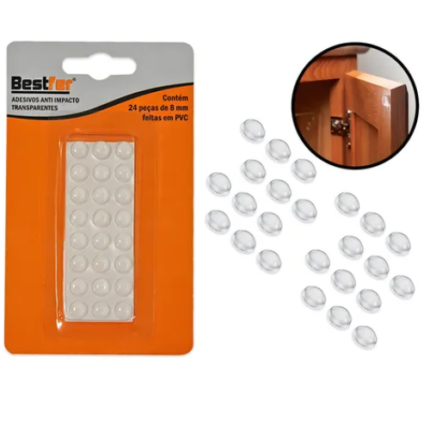 BF ADESIVO ANTI IMPACTO TRANSP. 24PCS 8MM 4,5G
