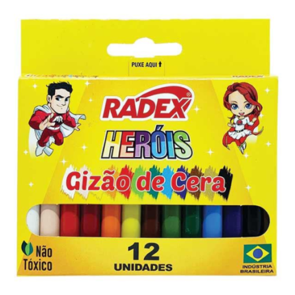 GIZAO DE CERA RADEX 12 CORES