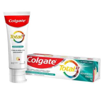 CREME DENTAL COLGATE TOTAL 12 WHITEING + ADVANCED FRSH 90GR