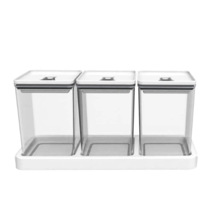 KIT ORGANIZADOR HERMETICO DUBAI TRIO SORTIDO