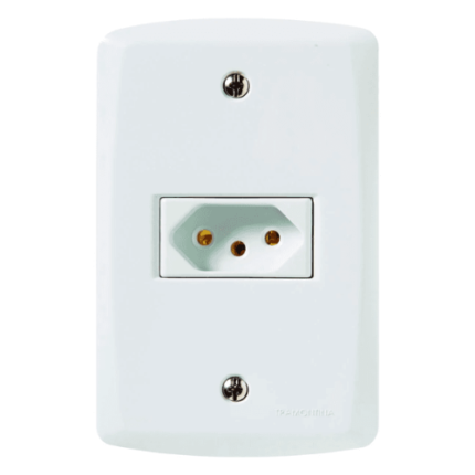 TOMADA SIMPLES 10A LUX2 TRAMONTINA