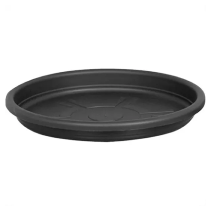 PRATO DE VASO REDONDO 42 CM PRETO