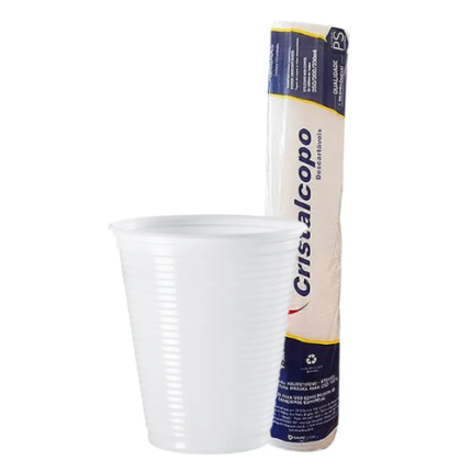 COPO DESC. PS 180ML 25X100 CRISTAL