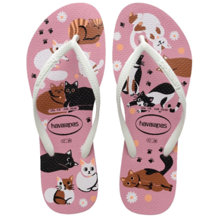 HAVAIANAS FEM SLIM PETS RS CHIFFON 25/6 1UN