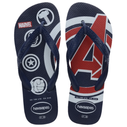 HAVAIANAS MASC TOP MARVEL LGMN MAR/MAR/MAR 41/2 1UN