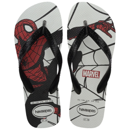 HAVAIANAS MASC TOP MARVEL LGMN BCO/PTO 39/0 1UN