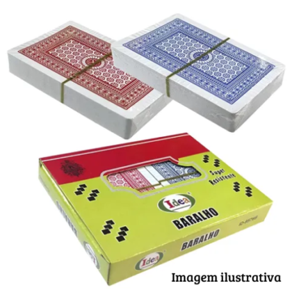 BARALHO DE PAPEL EMPLASTIFICADO C/2PCS
