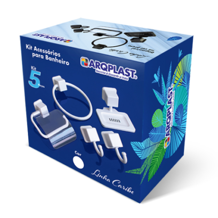 KIT ACESSORIOS PARA BANHEIRO