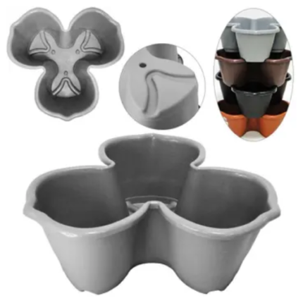 TACHO PETALAS EMPILHAVEL 11,5 LITROS - CONCRETO