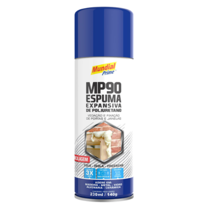 ESPUMA DE POLIURETANO 230ML 140G MUNDIAL PRIME