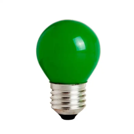BF LAMPADA BOLINHA VERDE DECORATIVA E27 15W 127V