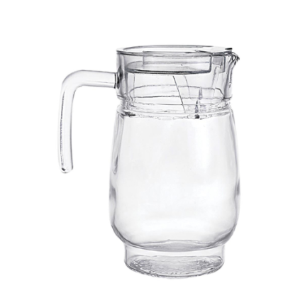 JARRA DE VIDRO 1,5L COM TAMPA LISA