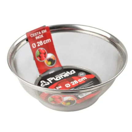 CESTA EM INOX 28CM DO LAR