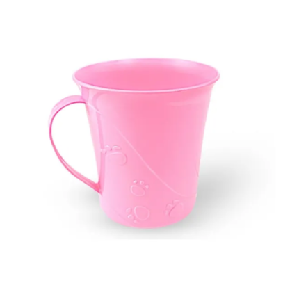 CANECA INFANTIL 280ML ROSA CONFETE