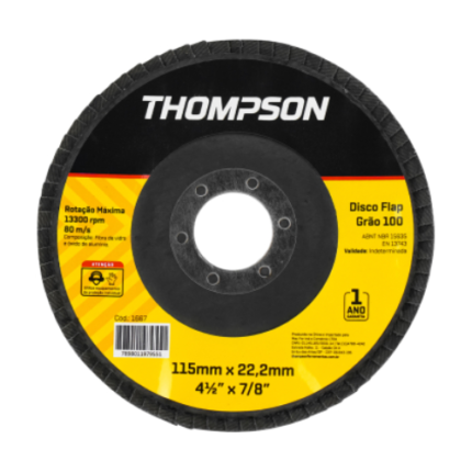 DISCO FLAP 115X22,2MM GRAO 120 THOMPSON