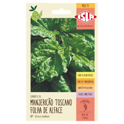 SEMENTE MANJERICAO TOSC FOL ALFACE 0,25G ISLA