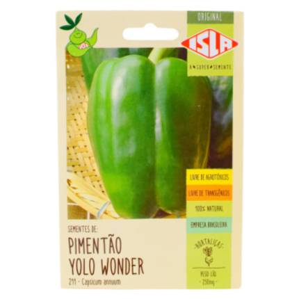 SEMENTE PIMENTAO YOLO WONDER 0,25G ISLA