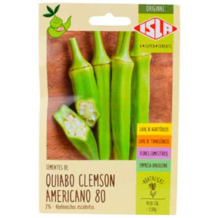 SEMENTE QUIABO CLEMSON AMERICANO 80 2,0G ISLA