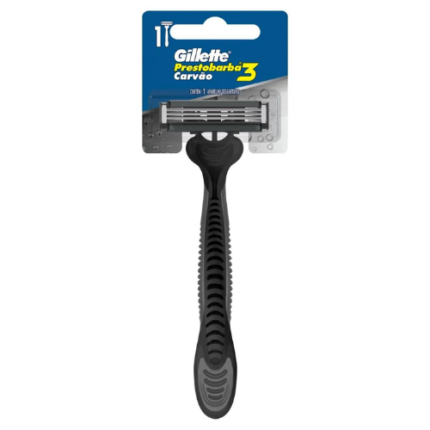 APARELHO GILLETTE PRESTO 3 CARVAO