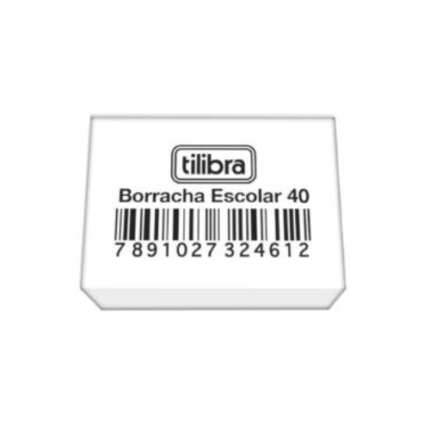 BORRACHA ESC MD BRANCA 40 UN