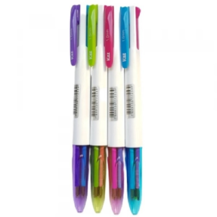 CANETA ESFER. 1.0 4 CORES - KAZ .I.