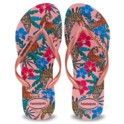 HAVAIANAS SLIM TROPICAL ROSA BALLET/RET M 39/0 1UN