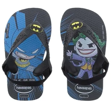 HAVAIANAS NEW BABY HEROIS PRETO/PRETO 19 1UN