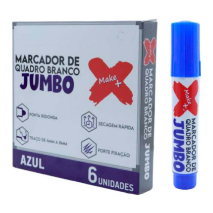 MARCADOR QUADRO BRANCO JUMBO AZUL