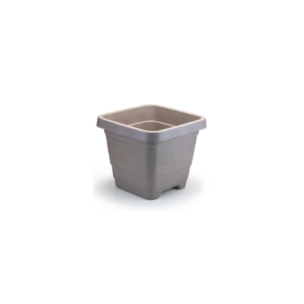VASO QUADRADO PP 650ML - AREIA