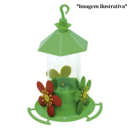ALIMENTADOR BEIJA FLOR VIOLETA 220ML ALVOR PET  -  REF 1116