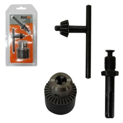 BF MANDRIL 13MM 1/2POL - ADAPTADOR SDS - CHAVE- KIT 3PCS